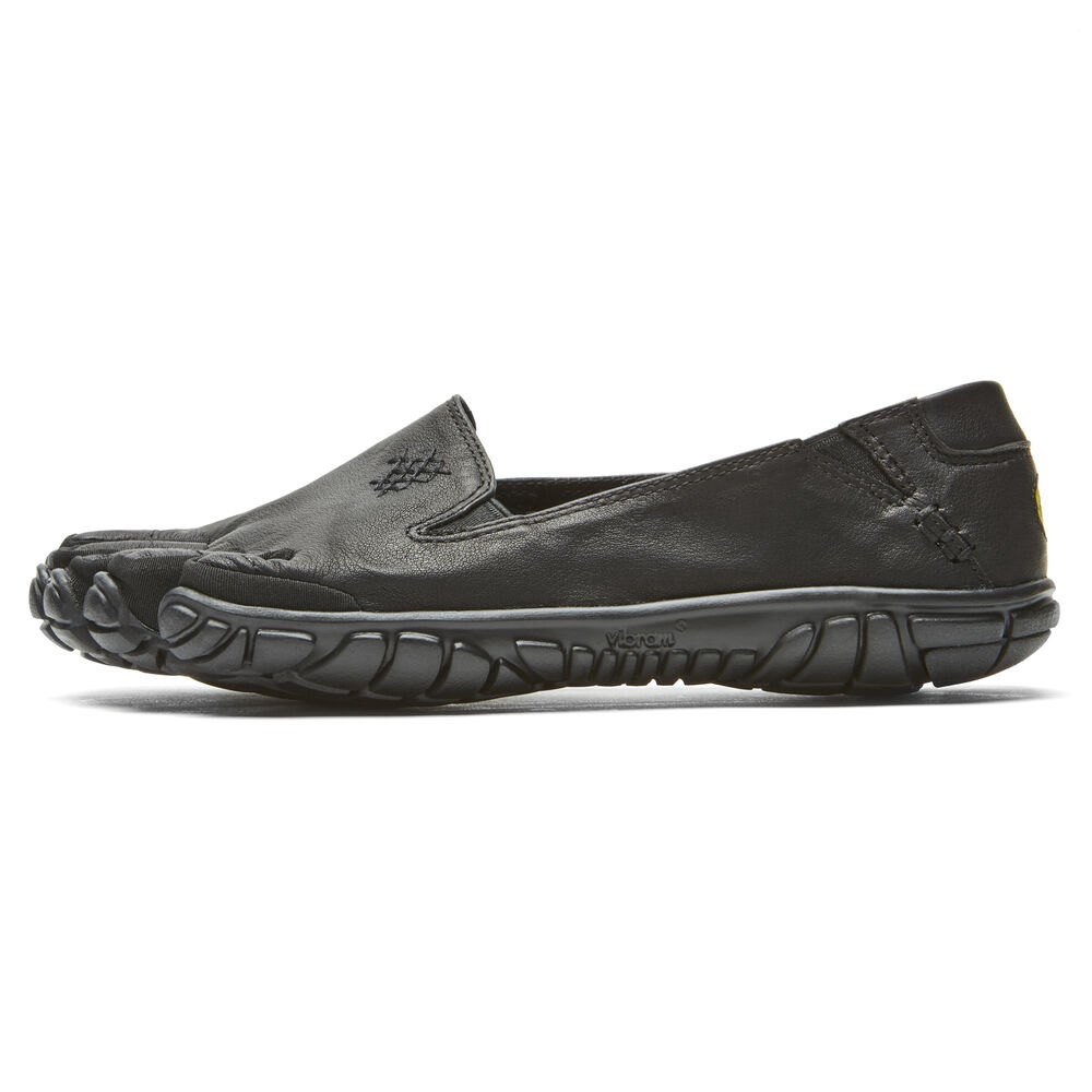 Zapatos Descalzos Mujer Negros - FiveFingers Cvt-Leather - FWSNUO-905